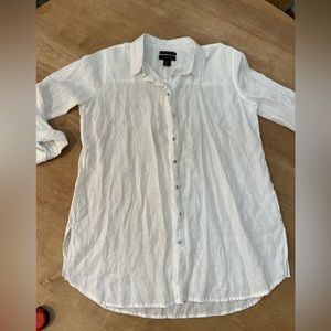 Tahari 100% linen shirt dress/tunic